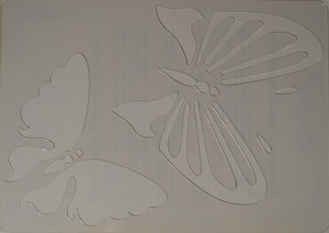 Трафарет "Две бабочки"